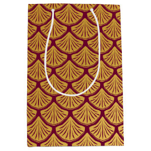 Sac Cadeau Moyen Balances de sirène Art déco - Magenta