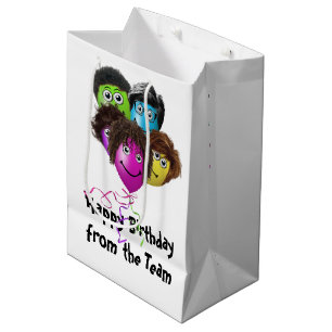 Sac Cadeau Moyen Ballons Anniversaire Drôles de Personnes