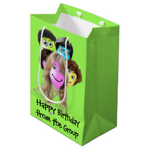 Sac Cadeau Moyen Ballons d'anniversaire drôles