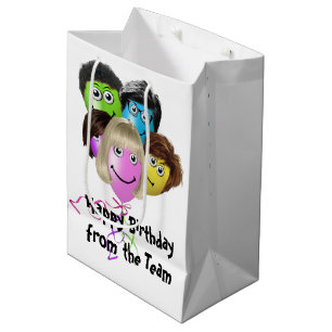 Sac Cadeau Moyen Balloons de fête d'anniversaire drôles