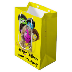 Sac Cadeau Moyen Balloons de fête d'anniversaire drôles 