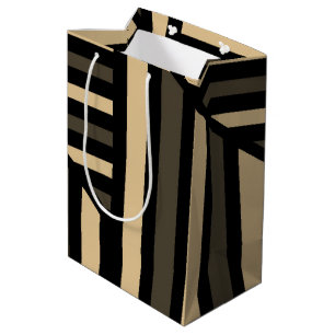 Sac Cadeau Moyen Bande d'art de ligne de perspective
