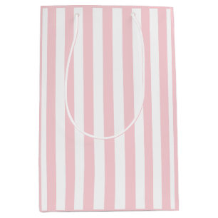 Sac Cadeau Moyen Bande rose et blanche millénaire