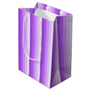 Sac Cadeau Moyen Bandes d'ombre pourpres