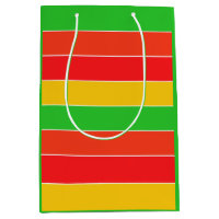 Bandes rouges, jaunes et vert citron