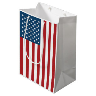 Sac Cadeau Moyen Bannière étoilée de drapeau américain des