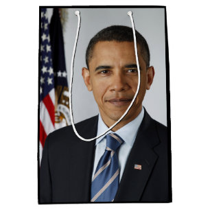 Sac Cadeau Moyen Barack Obama Président américain Portrait de la Ma