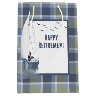 Sac Cadeau Moyen Bateau De Retraite Sur Plaid