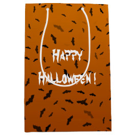 Sac Cadeau Moyen Bats d'Halloween
