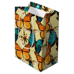 Sac Cadeau Moyen Beaux papillons