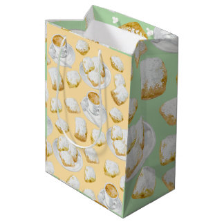 Sac Cadeau Moyen Beignets et papier d'enveloppement de café