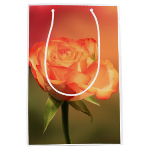 Sac Cadeau Moyen Belle photo de Rose romantique