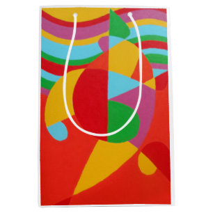 Sac Cadeau Moyen Belles couleurs vives et éclatantes !