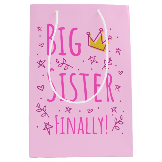 Sac Cadeau Moyen Big Sister III (Devant)