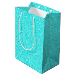 Sac Cadeau Moyen Bleu Aqua