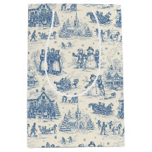 Blue Winter Toile Chinoiserie