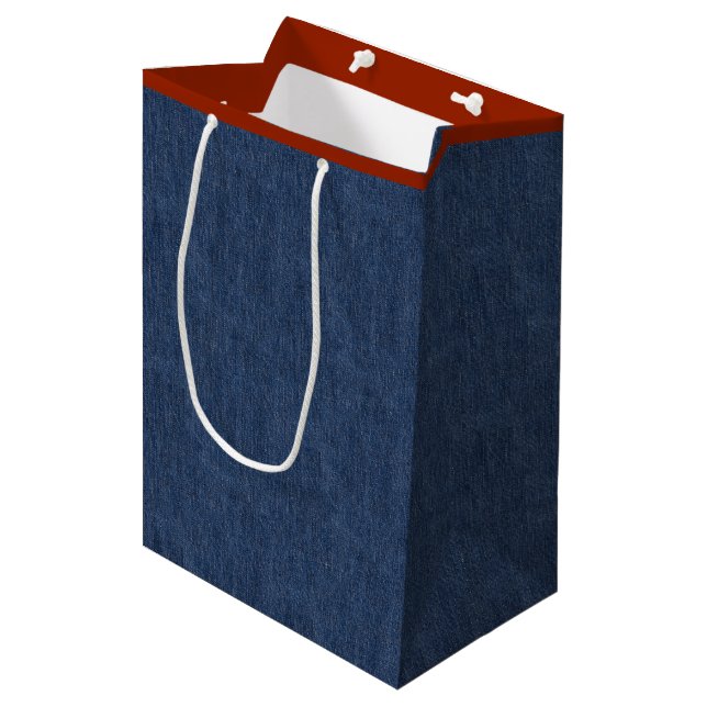 Sac Cadeau Moyen Blues-jean légendaires (Devant Angle)