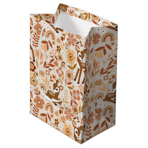 Sac Cadeau Moyen Boeuf mignon cerf modèle floral