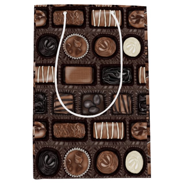 Sac Cadeau Moyen Boîte à cadeaux de chocolats (Devant)