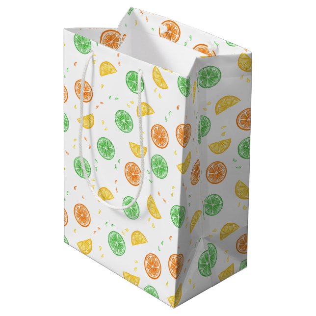 Sac Cadeau Moyen Bolsa de regalo frutos cítricos (Dos Angle)