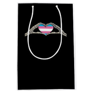 Sac Cadeau Moyen Bone Hands Coeur Transgenre Goth