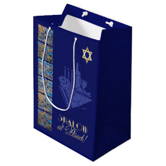 Sac Cadeau Moyen Bonne Pâque. Icônes de table Seder