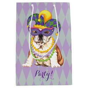 Sac Cadeau Moyen Bouledogue de mardi gras