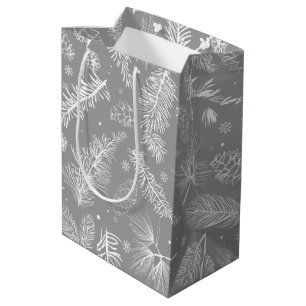 Sac Cadeau Moyen Branches et pin 4