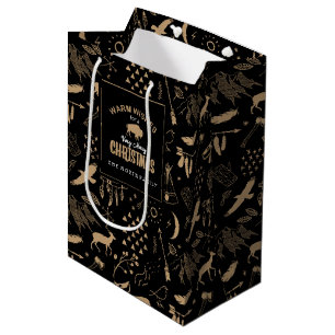 Sac Cadeau Moyen Buffalo Adventures Motif Étiquette Kraft ID599