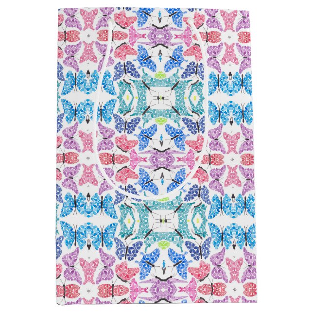Sac Cadeau Moyen Butterfly Mosaic Gift Bag (Devant)