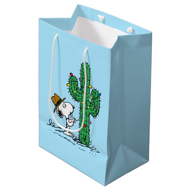 Sac Cadeau Moyen cacahuètes | Spike's Holiday Cactus (Devant Angle)