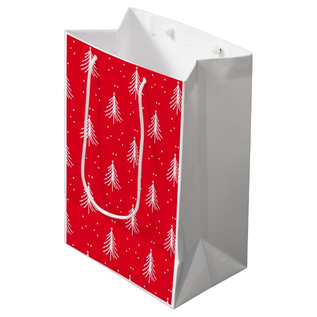 Sac Cadeau Moyen Cadeau de Noël (Devant Angle)