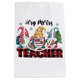 Sac Cadeau Moyen Cadeau pour Enseignant   Enseignant Très Joyeux