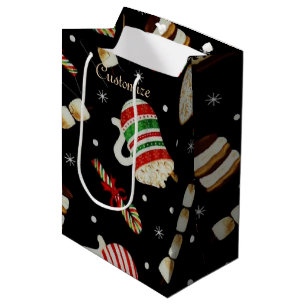 Sac Cadeau Moyen Café de Noël de Latte de café