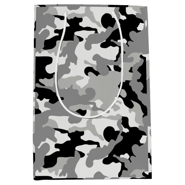Sac Cadeau Moyen Camion noir et gris (Devant)