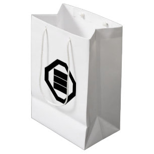 Sac Cadeau Moyen Caractères Kanji pour trois sur le plateau