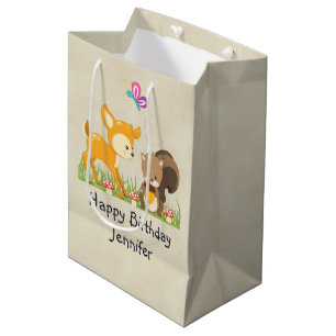 Sac Cadeau Moyen Caricature pour les créations boisées mignonnes An