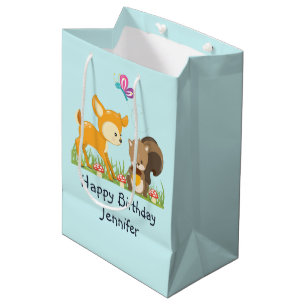 Sac Cadeau Moyen Caricature pour les créations boisées mignonnes An