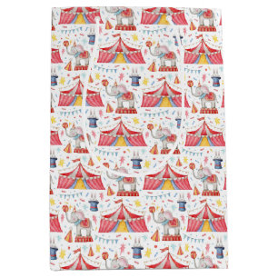 Sac Cadeau Moyen Carnaval de cirque Grand Papier à envelopper