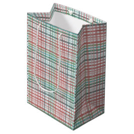 Sac Cadeau Moyen Carreaux pastel rose