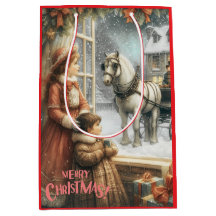 Carte de Noël rustique victorienne