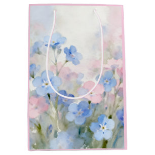 Sac Cadeau Moyen Carte de vœux pliée Forget-Me-Not