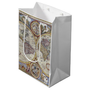 Sac Cadeau Moyen Carte du monde antique n°3