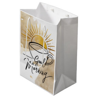 Sac Cadeau Moyen Carte postale Good Morning