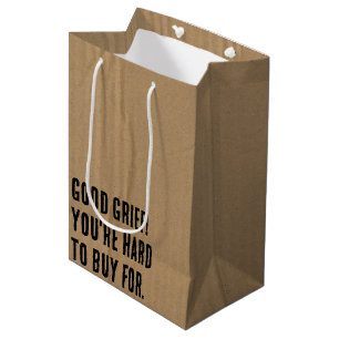 Sac Cadeau Moyen Carton ondulé Avec Texte D'Anniversaire