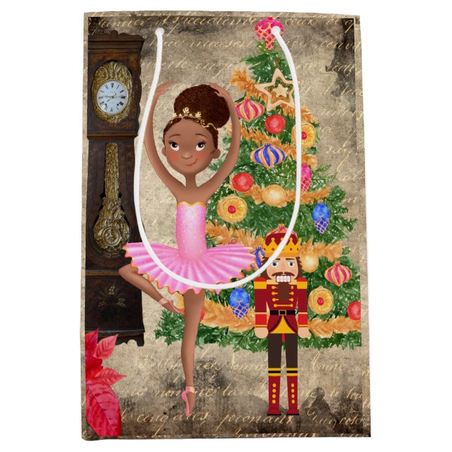 Sac Cadeau Moyen Casse-Noisette Clara Act I Christmas Eve (Devant)