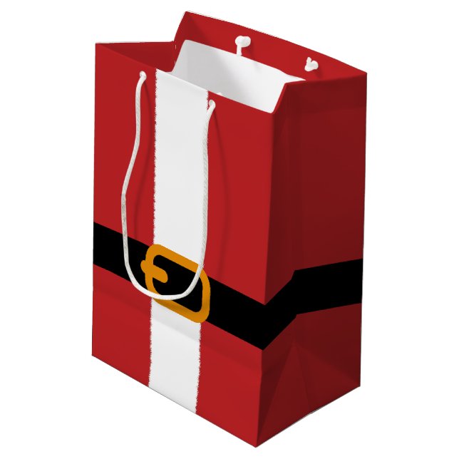 Sac Cadeau Moyen Ceinture père Noël (Dos Angle)