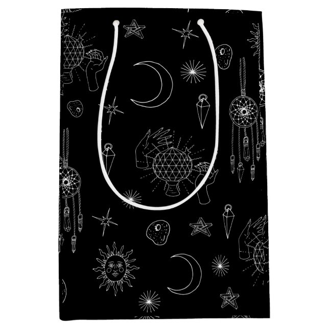 Sac Cadeau Moyen Céleste gothique (Devant)