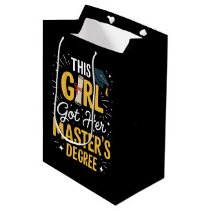Sac Cadeau Moyen Cette fille a obtenu son diplôme de master en 2026