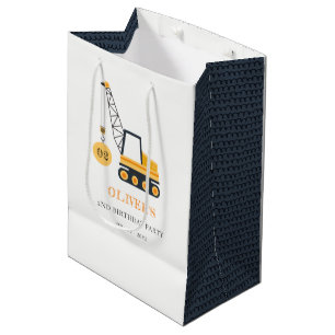 Sac Cadeau Moyen Charmant véhicule de grue de construction n'import